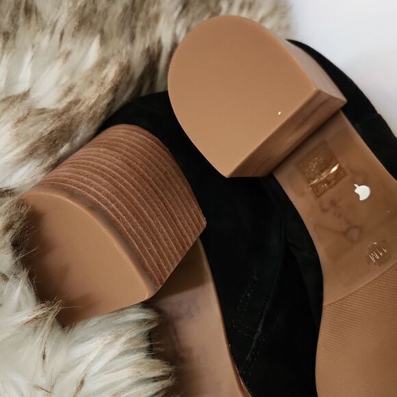 Tory Burch Sofia 65MM Suede Black Ankle Booties #50895 Women's Size 11 - Picture 6 of 10